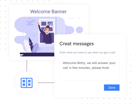 create welcoming messages