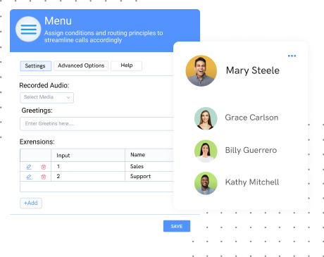 manage phone extensions