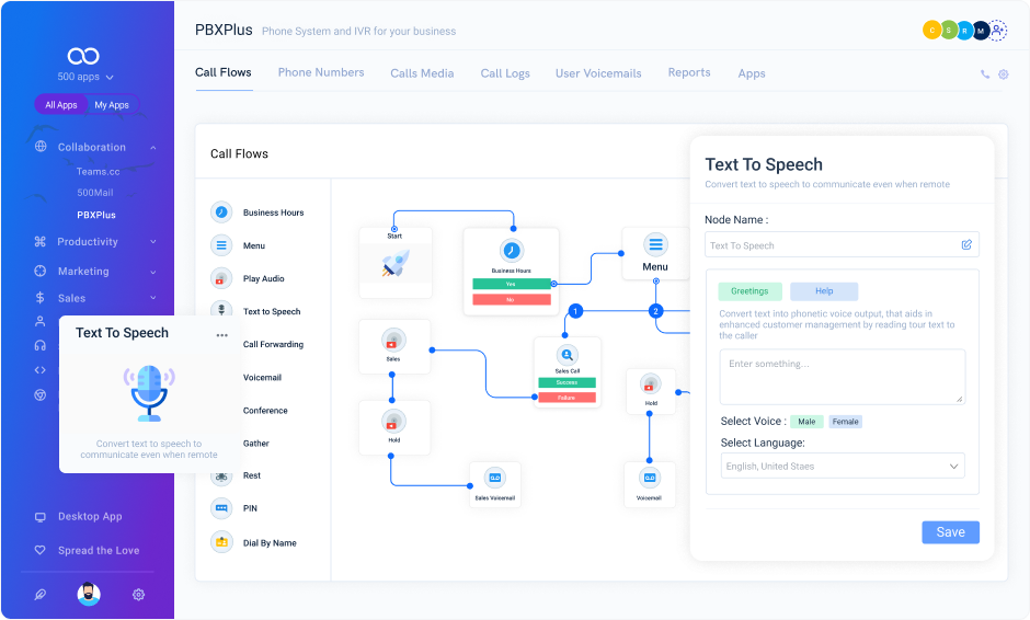 text to speech leave note